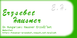 erzsebet hausner business card
